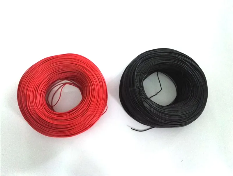 100m Silicon Wire 20 AWG Heatproof 200 degree Soft Silicone Silica Gel Wire Cable For RC Model Battery Part in Red Black