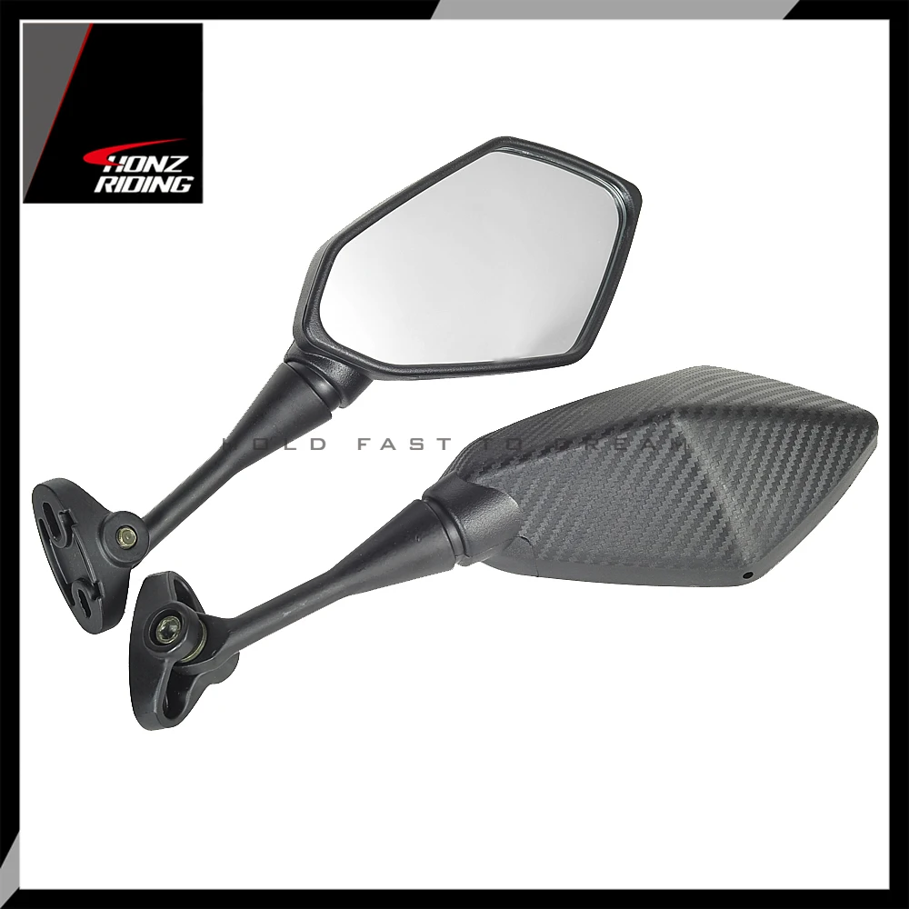 For  1190 RC8R RC8 RC 390 Mirror Motorbike Scooter Rear View Mirror Carbon-Look