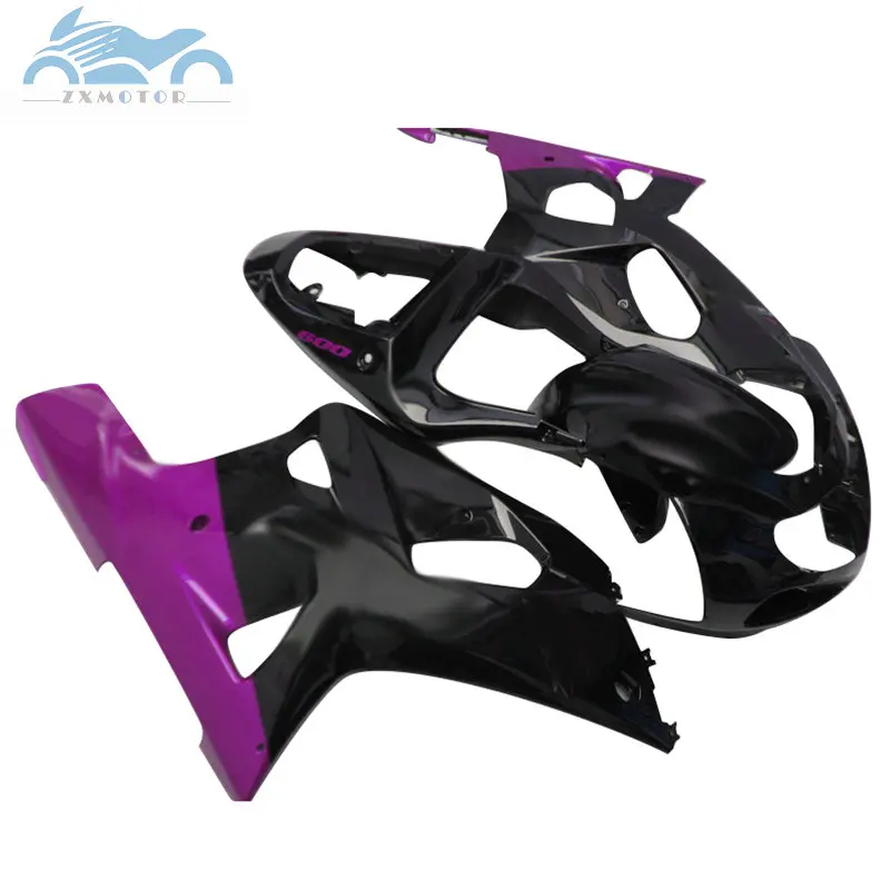 Cheap Fairings kit for SUZUKI K1 K2 GSXR600 750 2001-2003 ABS fairing GSXR750 600 01 02 03 black purple ZT10