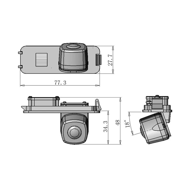 For POLO Hatchback Jetta Bora Magotan CC Beetle R-Line Fender Phaeton Golf Cabriolet Scirocco CCD Rearview Camera