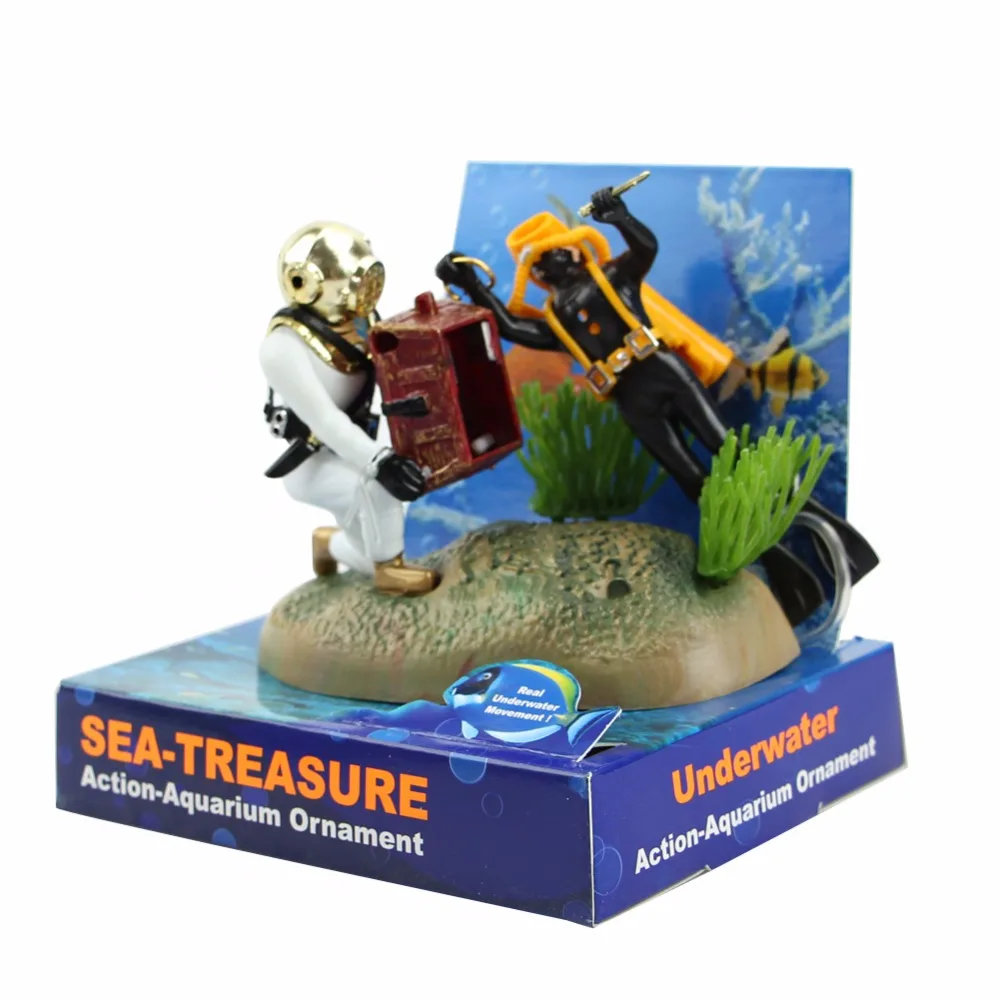 Aquarium Decor Diver Fish Ornament Landscape Accessories