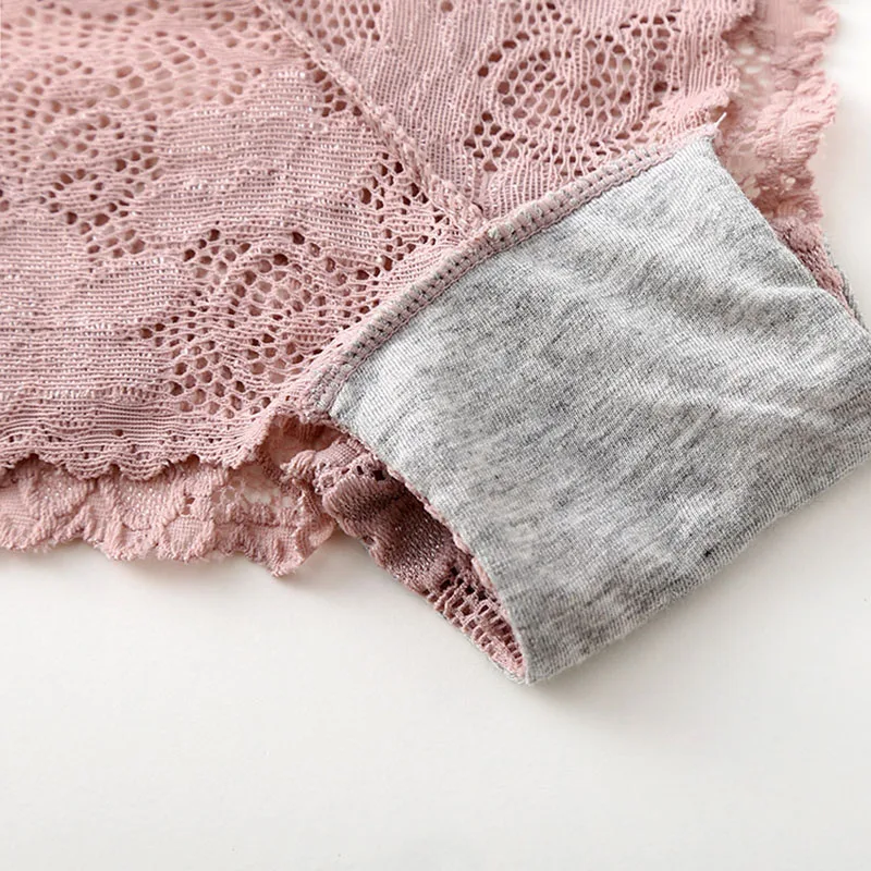 Fashion Women Cotton Low-Rise Seamless Briefs Sexy lace panties are ultra-thin breathable Soft Comfortable Female Panties M/L