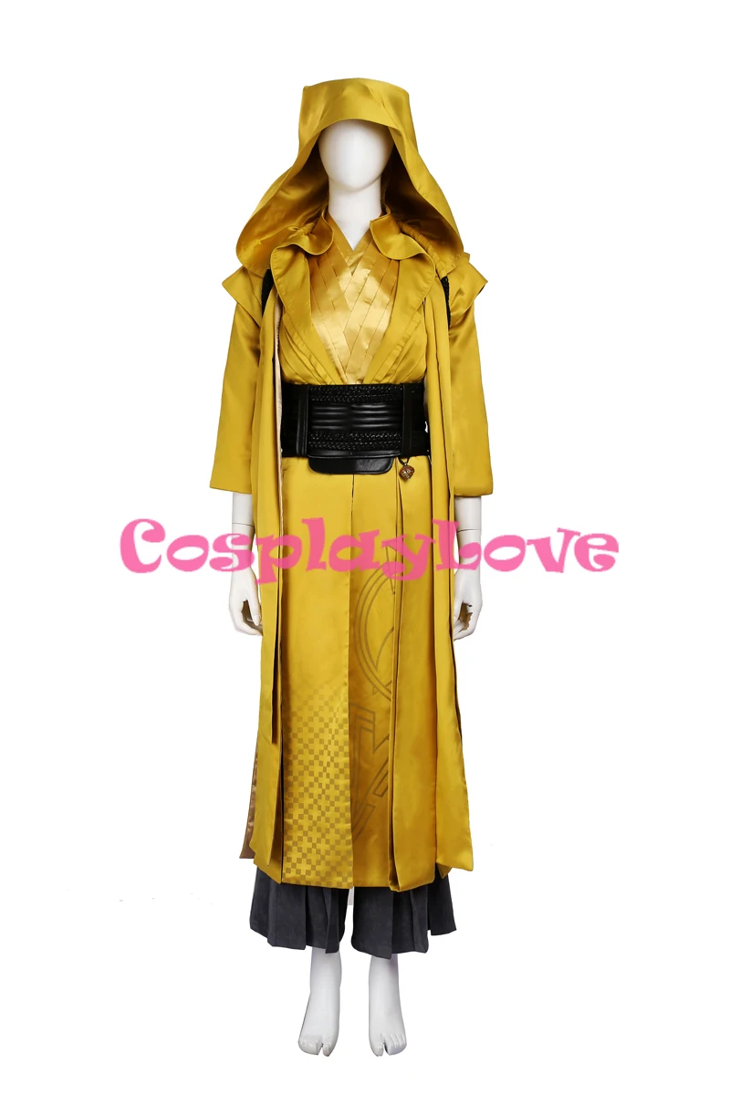 Newest Movie Doctor Strange Clothing Superhero Costume Ancient One Cosplay Costume Custom Made Yellow Combat for Adult