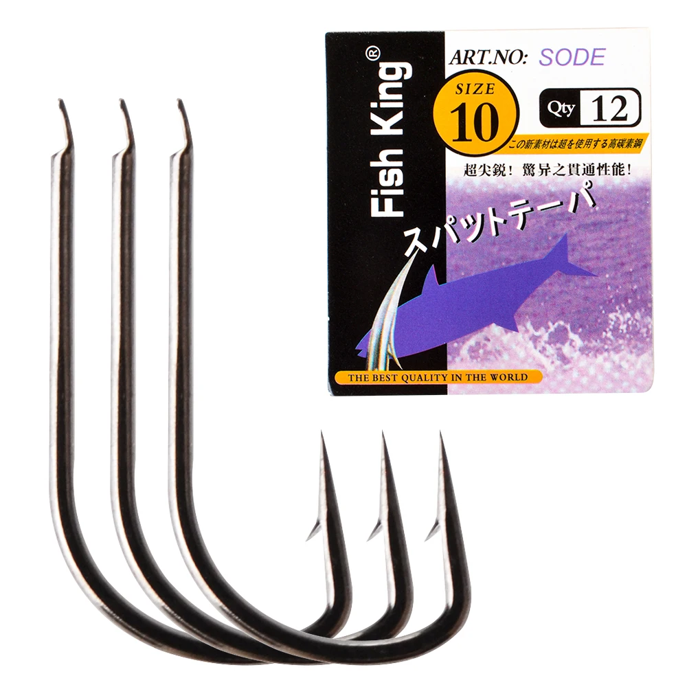 Fishhook Sode 5#-10# Single Jig Hook Peche High Quality Carp Fishing Hook Anzol Pesca Treble Hooks Fishing Tackle