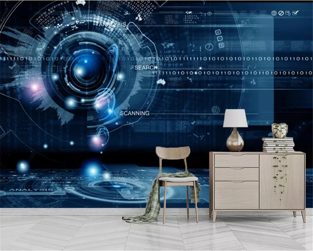 beibehang Modern abstract classic silky wall paper technology geometric three-dimensional tooling background wallpaper painting