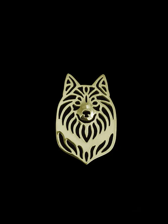 

New Design Classic Animal Icelandic Sheepdog Broche Gold Silver Color Designer Brooch For Men Overwatch Gift For Friend Father