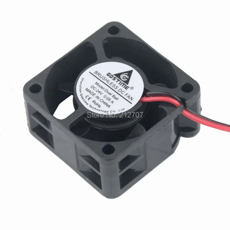 

10Pcs Gdstime 40x40x20mm DC 24V 2Pin Ball Bearing 40mm Mini Computer Cooling Cooler Fan