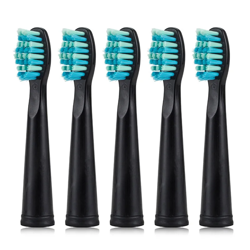 Seago 5 Pcs Electric Toothbrush Heads Sonic Replaceable Soft Bristle Travel Box Storage Case SG-507B/908/909/917/610/659/719/910