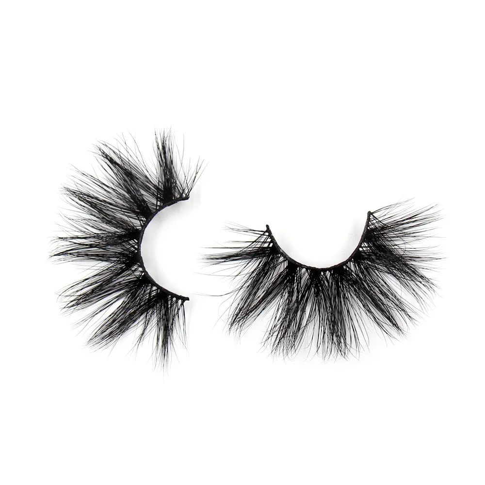 LEHUAMAO 25mm Eyelashes 5D Mink False Eyelashes Crisscross Strands Cruelty Free High Volume Mink Lashes Soft Dramatic Eye lash