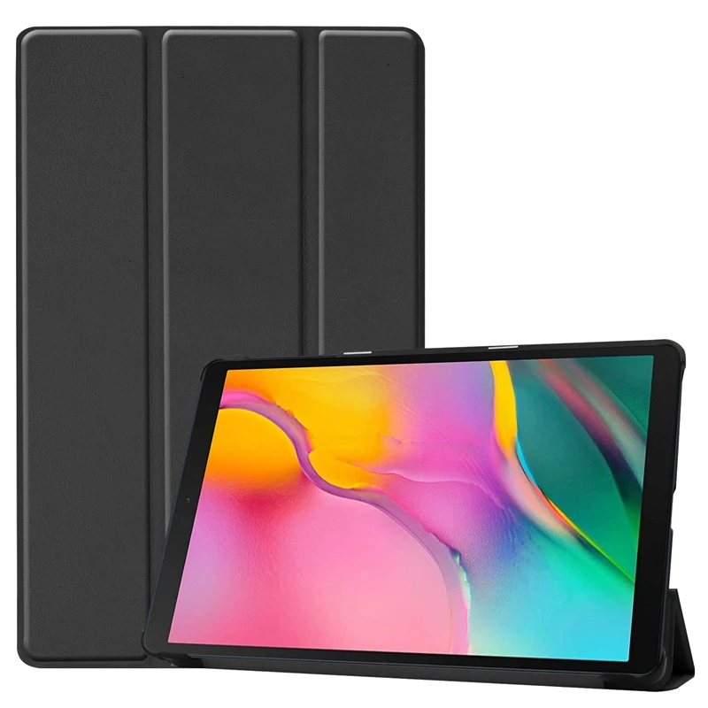 Slim Flip PU Leather Case Cover with Stand for Samsung Galaxy Tab A 10.1 inch 2019 SM-T510 SM-T515 T510 T515 Tablet + Stylus Pen