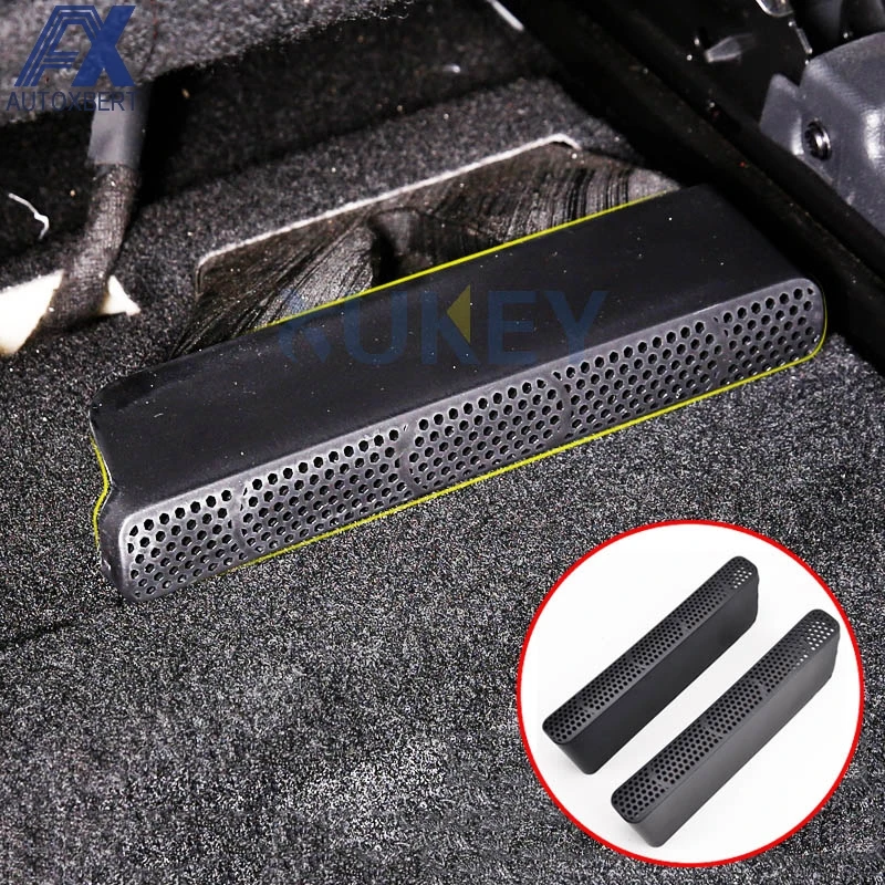 2Pcs For Peugeot 3008 5008 II 2017 2018 Under Seat Floor Rear AC Heater Air Conditioner Duct Vent Cover Grill Outlet Covers