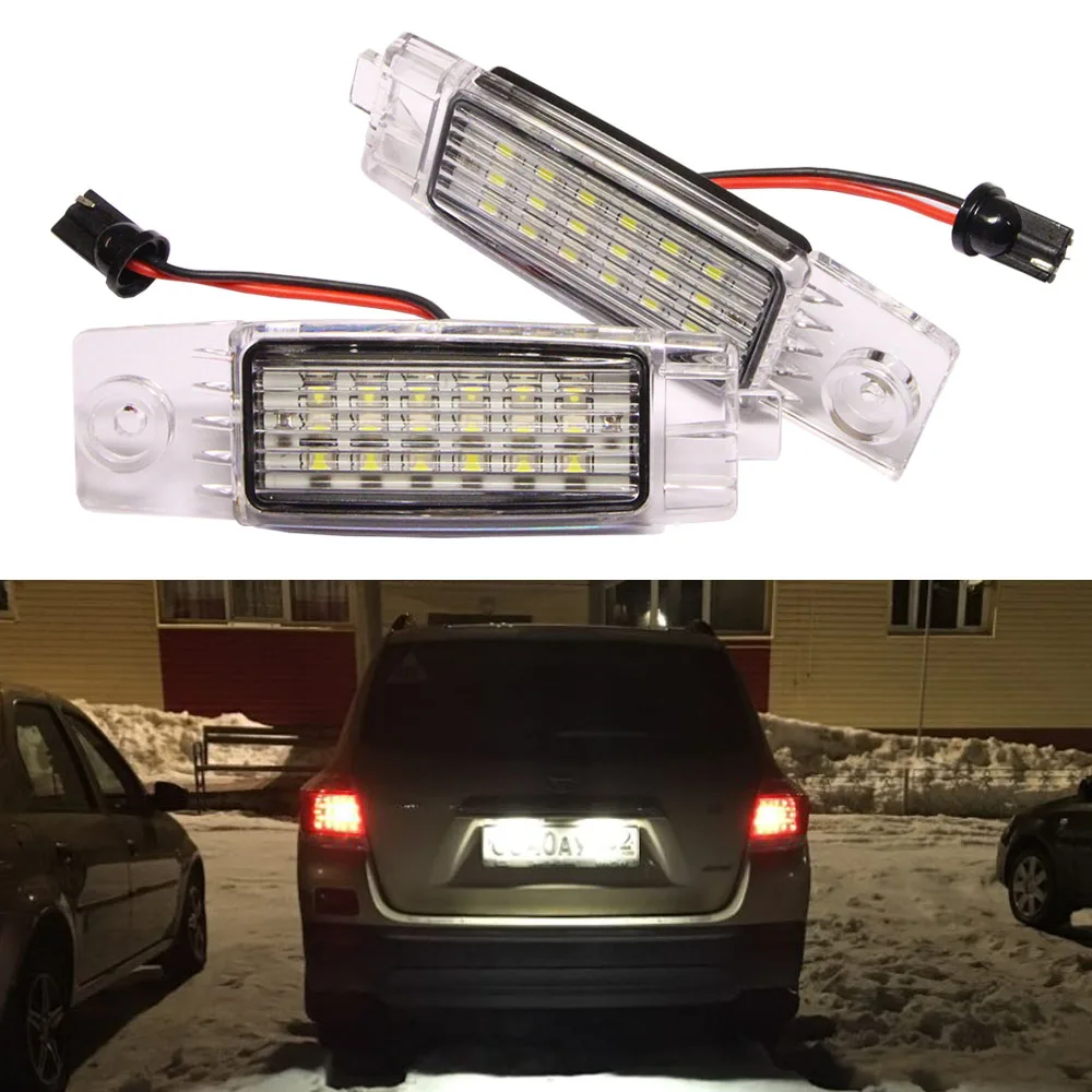 

2Pcs LED Number License Plate Light Lamp for TOYOTA Hiace S.B.V/Highlander/RAV4/Vanguard/Land Cruiser 200/Lexus RX300/ Scion XB