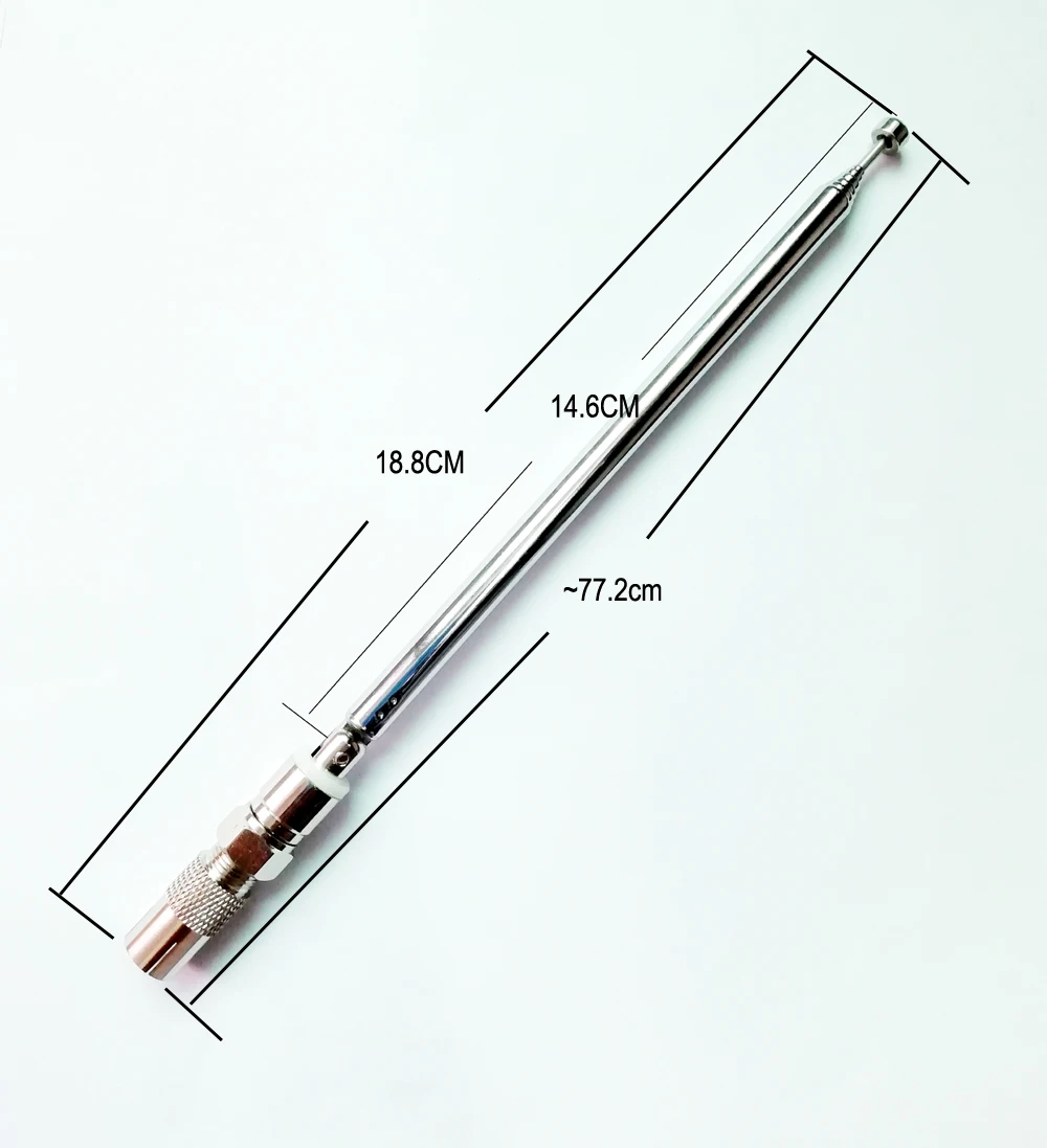 FM เสาอากาศ Telescopic Aerial 75 Ohm UNBAL สำหรับ F Connector วิทยุ & Tivoli Audio หนึ่งสองสาม Music อะแดปเตอร์หญิง