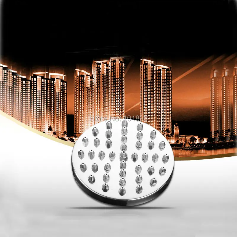 L17175 Luxury Steel and Brass Material Silver Color 4 Inch to 8 Inch Round  Top Rain Shower Head