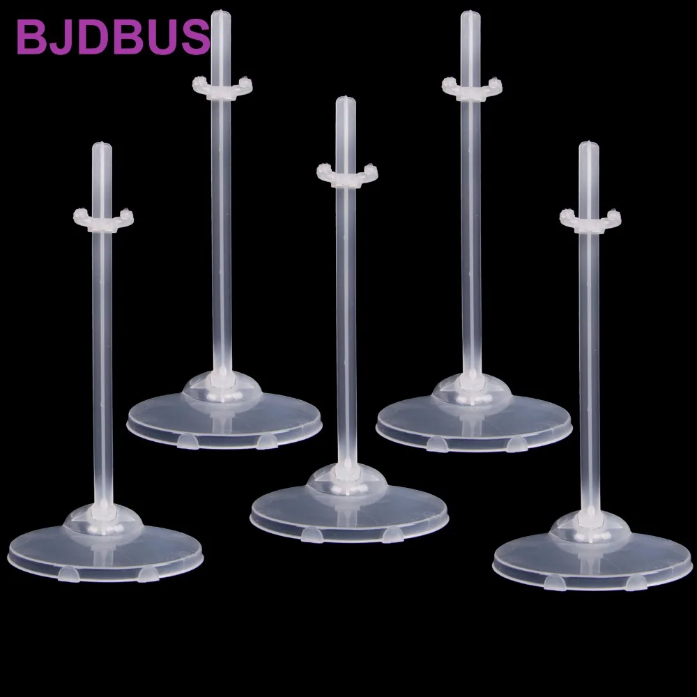 5 Pcs Translucence Doll Stands Figure Display Holder High Quality Toy Model Accessories for Barbie Doll 1/6 30cm Baby Kids Toys