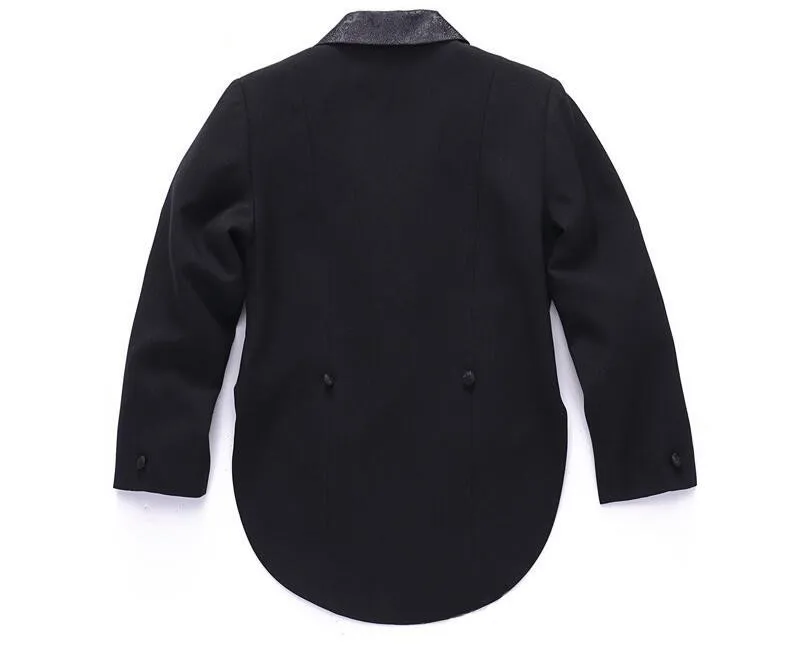 Kids/Children Black/White Formal Boys Wedding/Tuxedo Suits boy Blazer Suit Mariages/Perform Dress Costume Baby Boy Baptism Gown