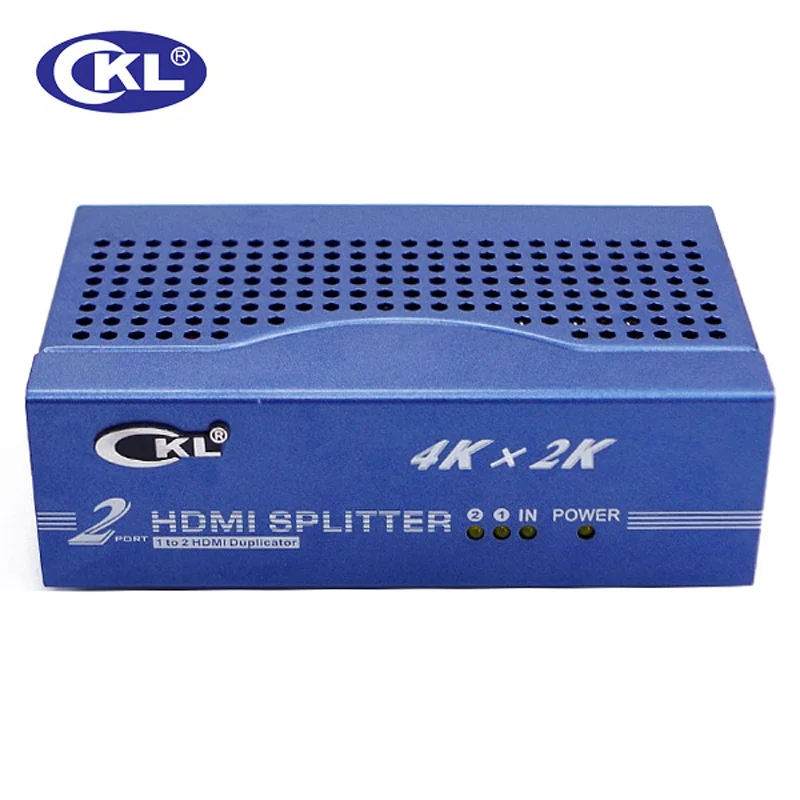 CKL-HD-9242 con 2 puertos 3D HDMI, divisor de 1,4 V, 1 en 2 salidas, 1x2, distribuidor HDMI, HDTV 2K x 4K 4K x 2K, vídeo