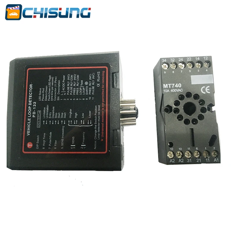 Car Park Barrier Loop Detectors PD132 Inductive Vehicle Loop Detector / Loop Sensor For Vehicle Access
