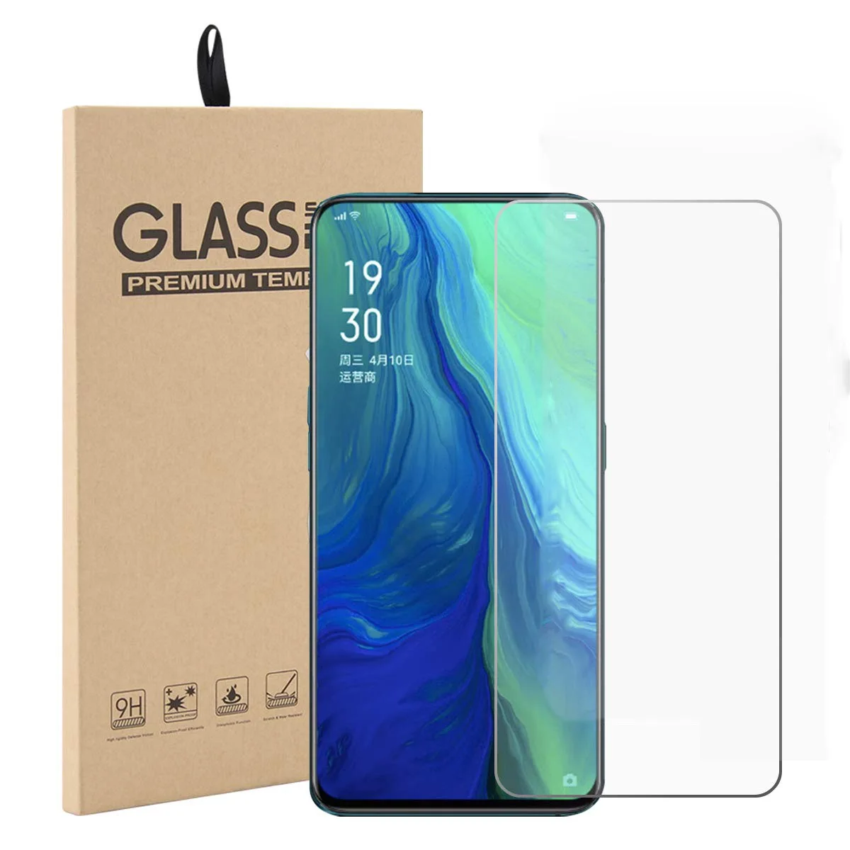 Tempered Glass For OPPO Reno 10X zoom Film 9H Explosion-proof Front LCD For oppo Reno 10X zoom Screen Protector