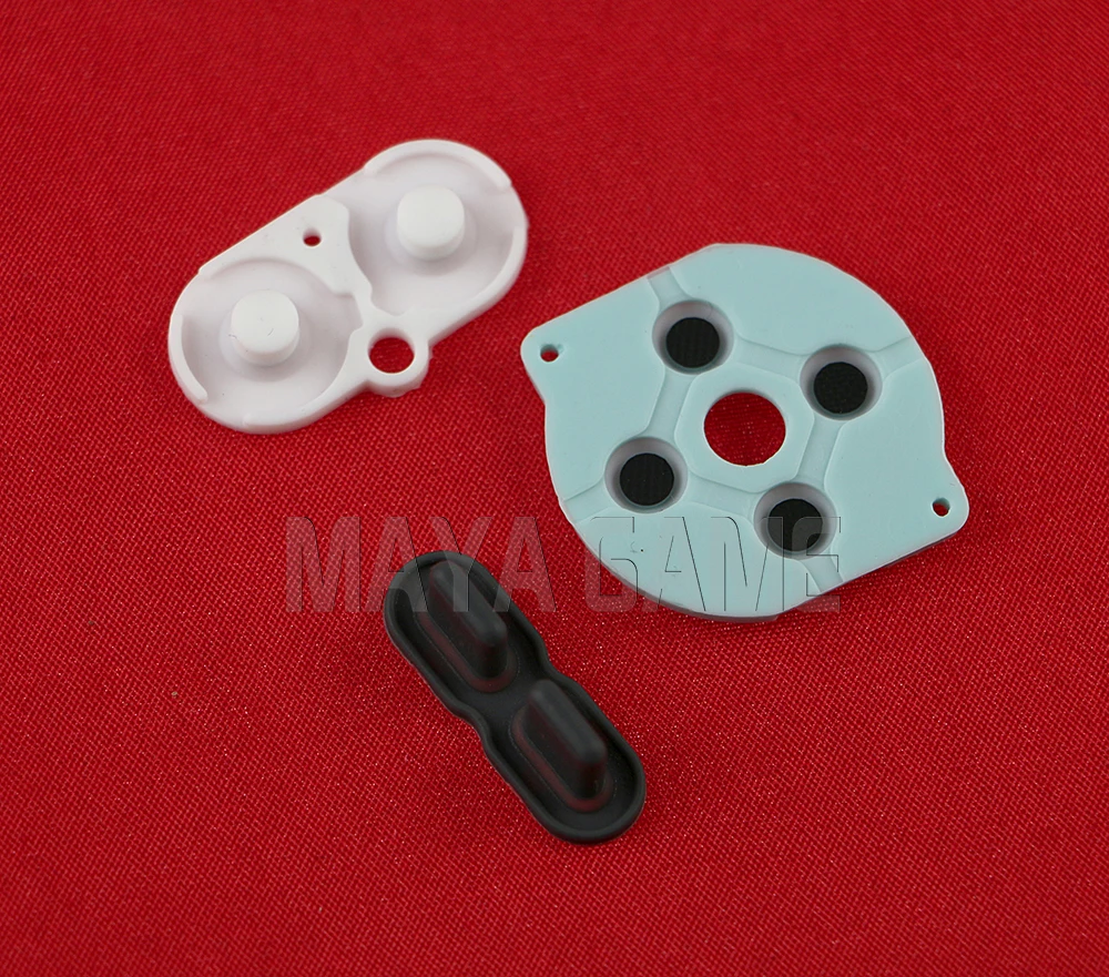 1 комплект резиновых проводящих кнопок A-B D-pad для GameBoy Pocket GBP, силиконовая клавиатура Start Select