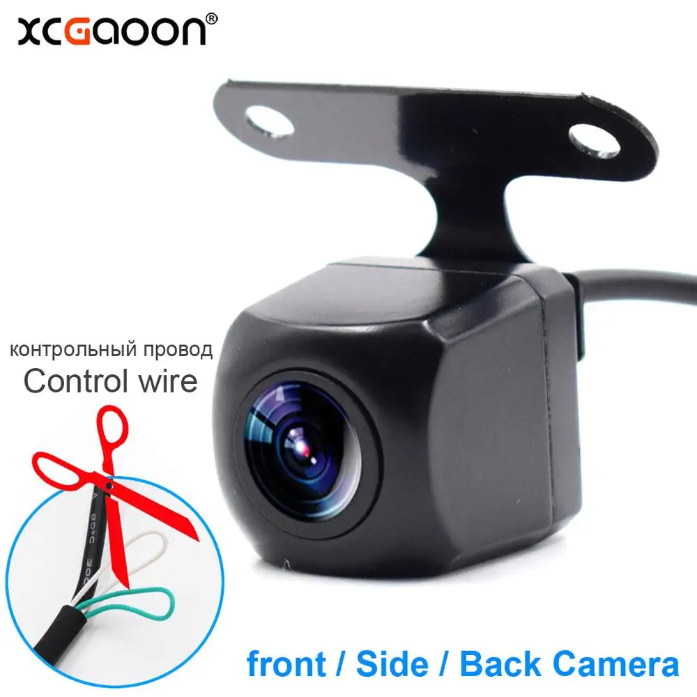 Metal CCD Car Front Side and Back Rear View Camera, 180 Graus, 4 Lens De Vidro, Versão Noturna, Impermeável, Wide Angle, Melhorado