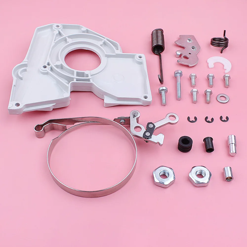 Kit de reparación de tuercas de barra de banda de cubierta de freno de cadena para Stihl 038 AV MS380 pieza de herramienta de repuesto de motosierra 1119 021 1102
