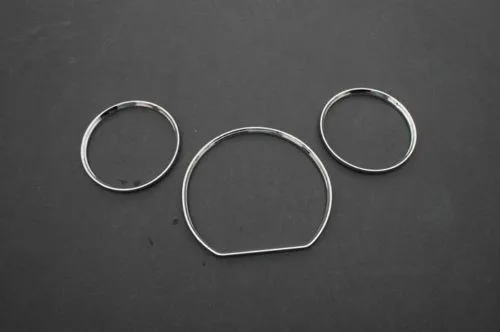 Free Shipping Chrome Dash Board Gauge Ring Set for Mercedes Benz W210 00-02 E Class