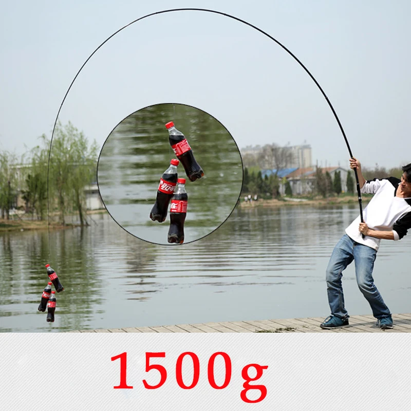 High Carbon Rocky Telescopic Fishing Rod 3.6M-7.2M Casting Rods Fishing Pole  Fiber Feeder Carp Rods