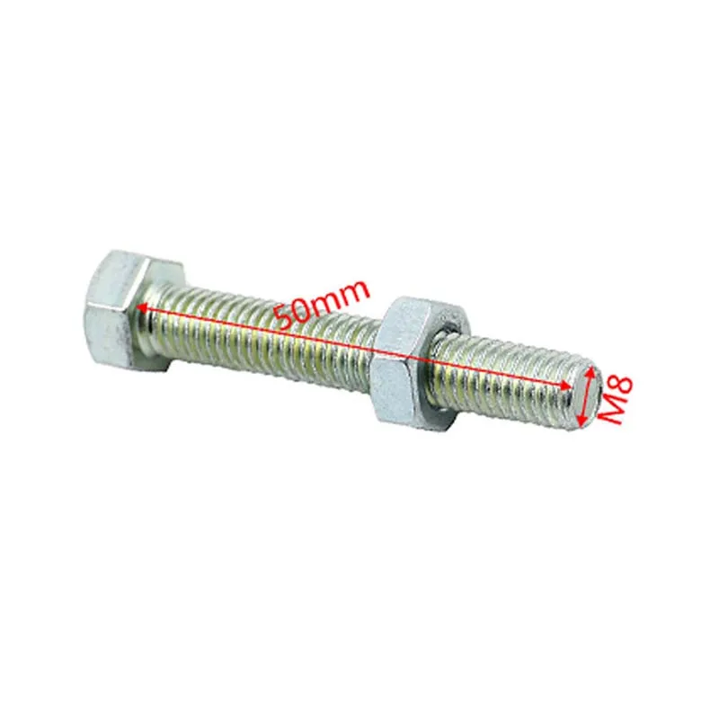 2PC M8x50 Swingarm Chain Adjuster Bolt Screws For Honda Kawasaki Suzuki Yamaha CR CRF KX RM YZ CR125 CR250 CR500 YZ 125 250