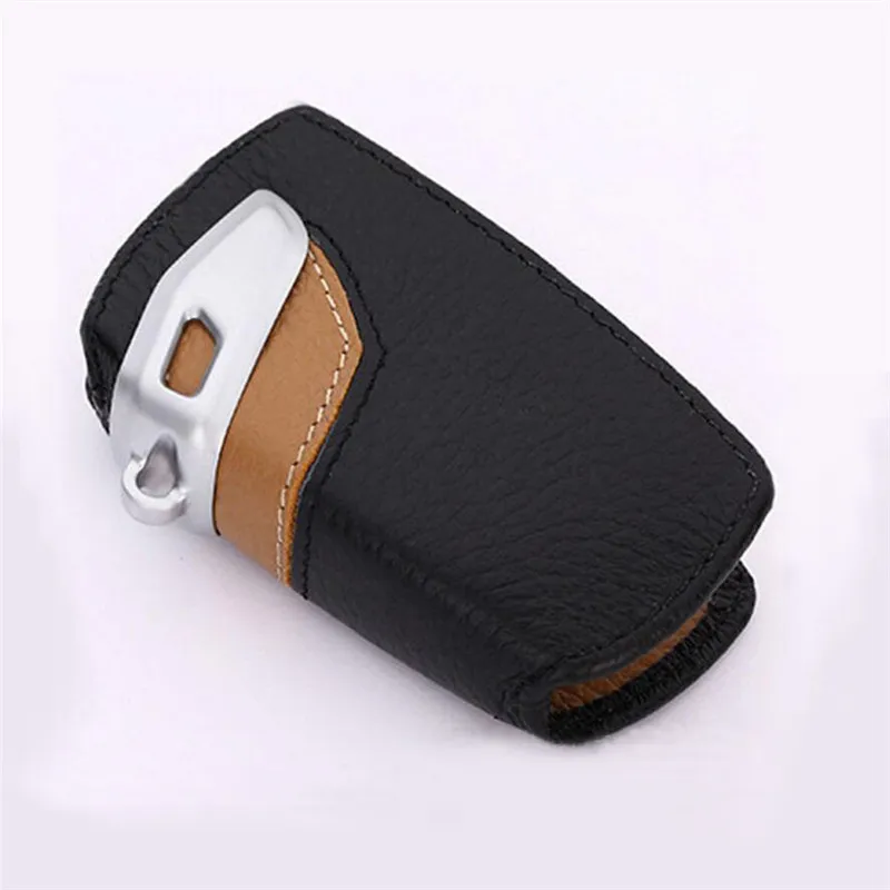 Genuine Leather key fob cover case wallet for BMW M1 M2 M3 F05 F10 F20 F30 335 328 535 650 740 remote holder