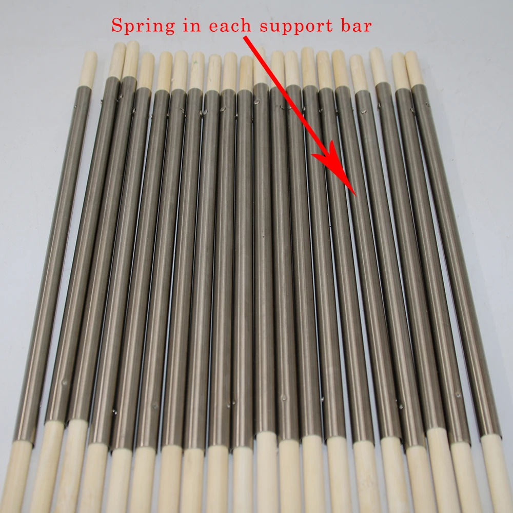 20pcs/set Bonded Sound Beam Spring Support Rod Stainless Steel Bamboo Retractable Support Beam DIY Guitar Tool