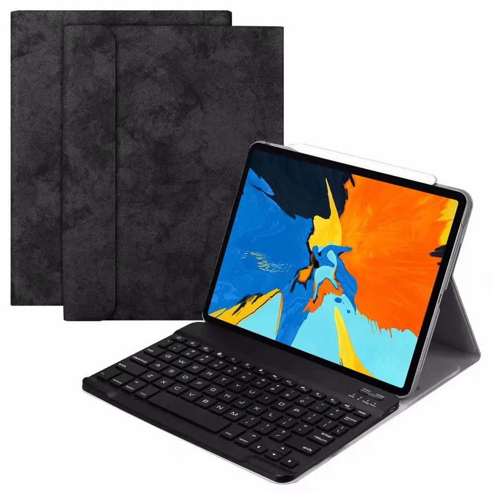 

Smart Cover For iPad Pro 11 inch 2018 Tablet Flip Leather shell For iPad Pro 11 2018 Wireless Bluetooth Keyboard Stand Case +pen