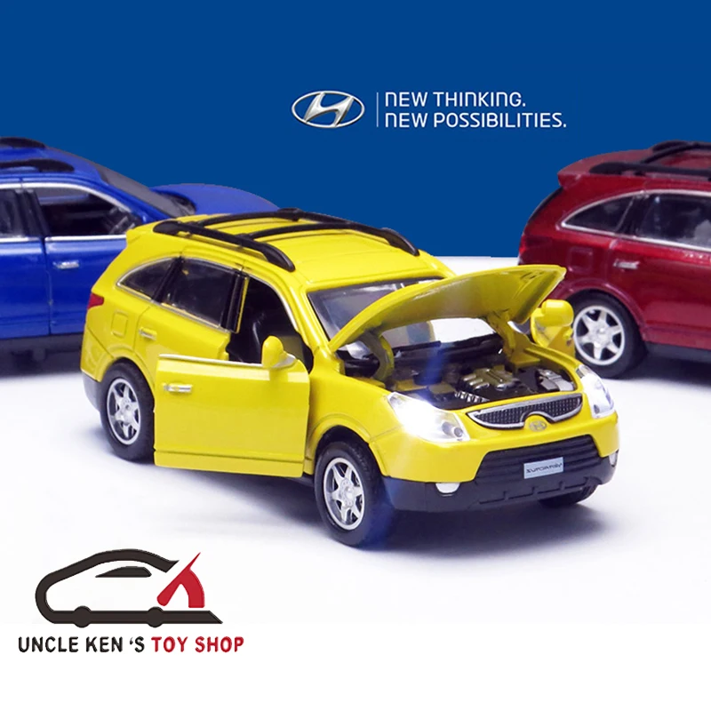 15CM Hyundai Veracruz Diecast Replica Scale Model Toys As Childrens\' Gift Car With Functions