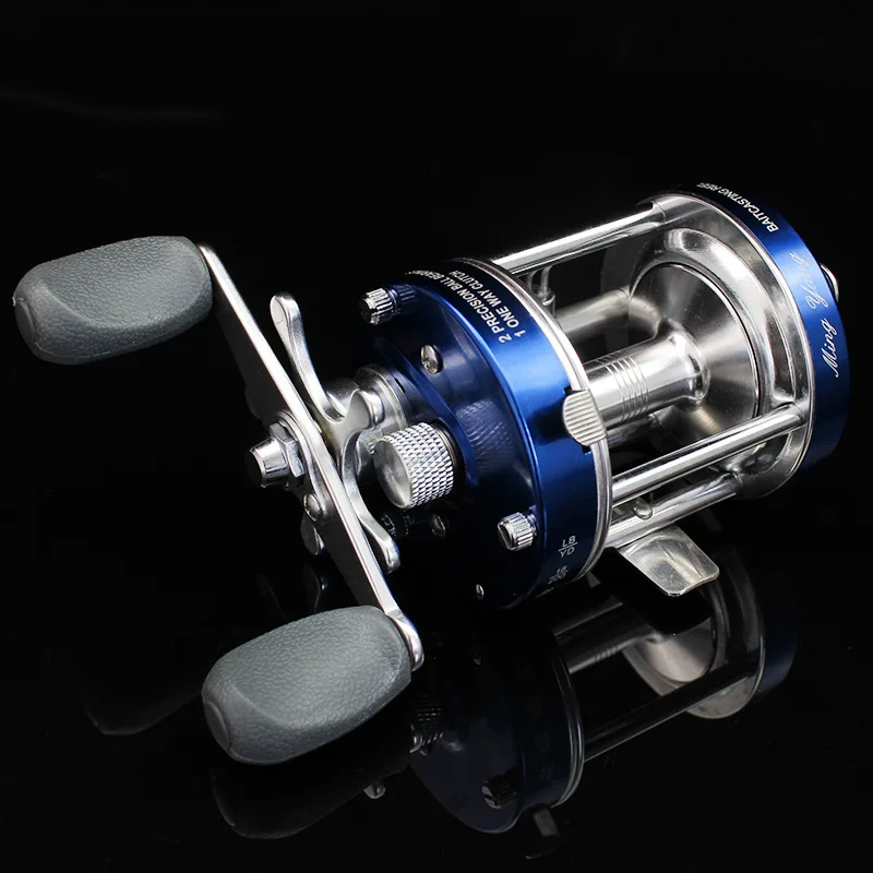 FANTU Left Right All Metal Drum Reel 50# Fishing Reel Al Alloy Wheel 2+1 Bearings Fishing Tackles