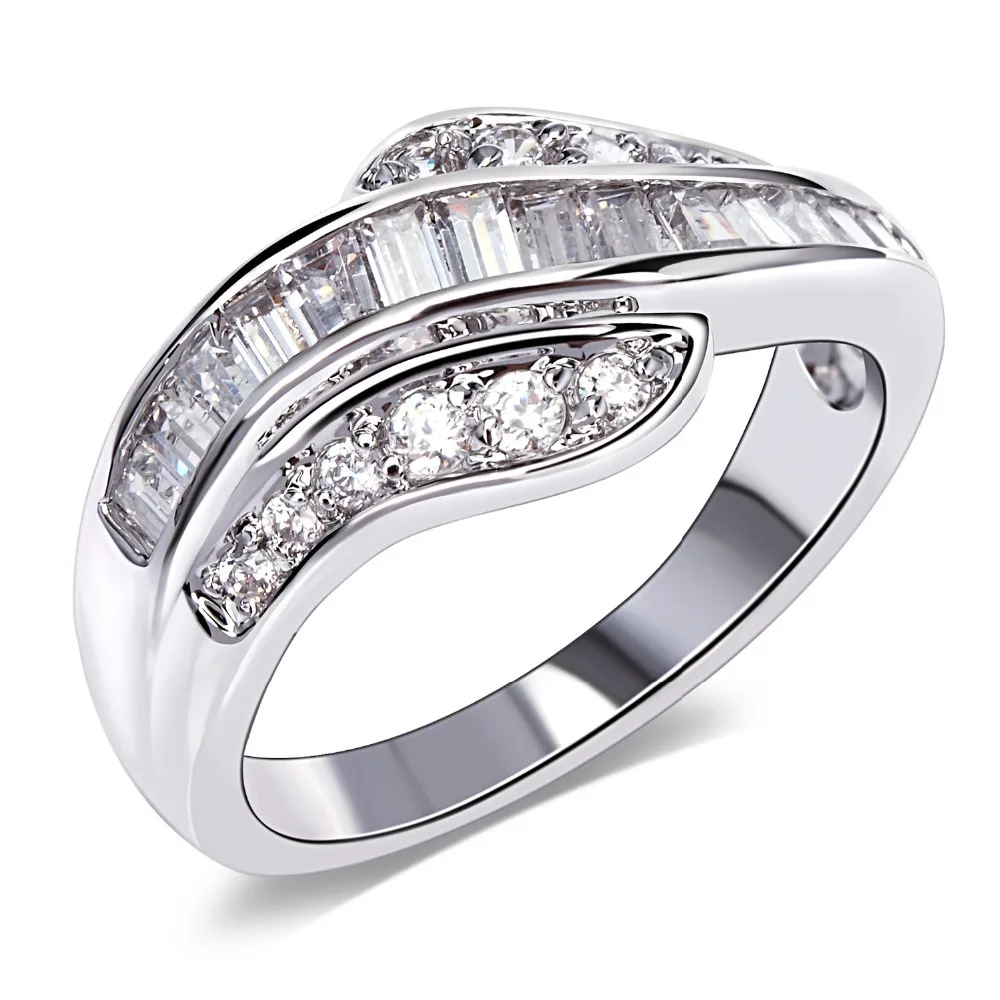 YLMyself Princess Cut CZ Ring High Quality Fashion Jewelry Elegant Bague For Women New Arrival Gift