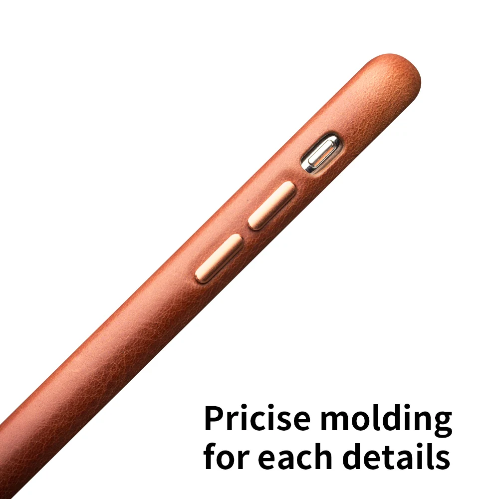 QIALINO Genuine Leather Phone Case for Apple for iPhone 11 Pro XR XS X XS Max 7 8 Plus SE2 2020 Fashion Luxury Ultra Thin Cover