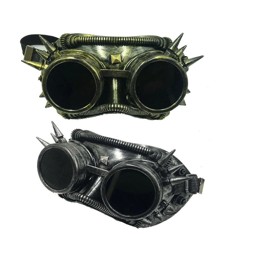 Steampunk Goggles Glasses Punk Gothic Welding Retro Cyber Vintage Cosplay Party Mask Adult Halloween Ball Costume Props