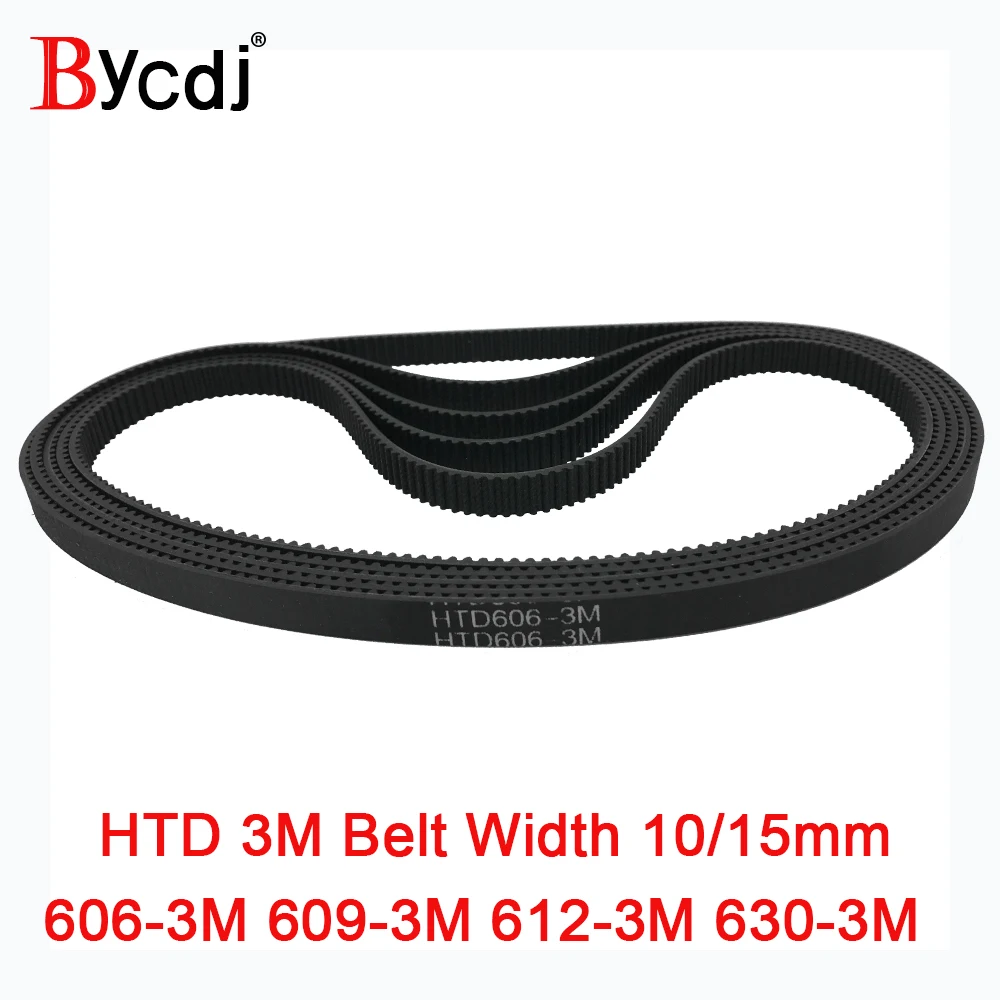 

Arc HTD 3M Timing belt C=606 609 612 630 width 10/15mm Teeth202 203 204 210 HTD3M synchronous pulle606-3M 609-3M 612-3M 630-3M