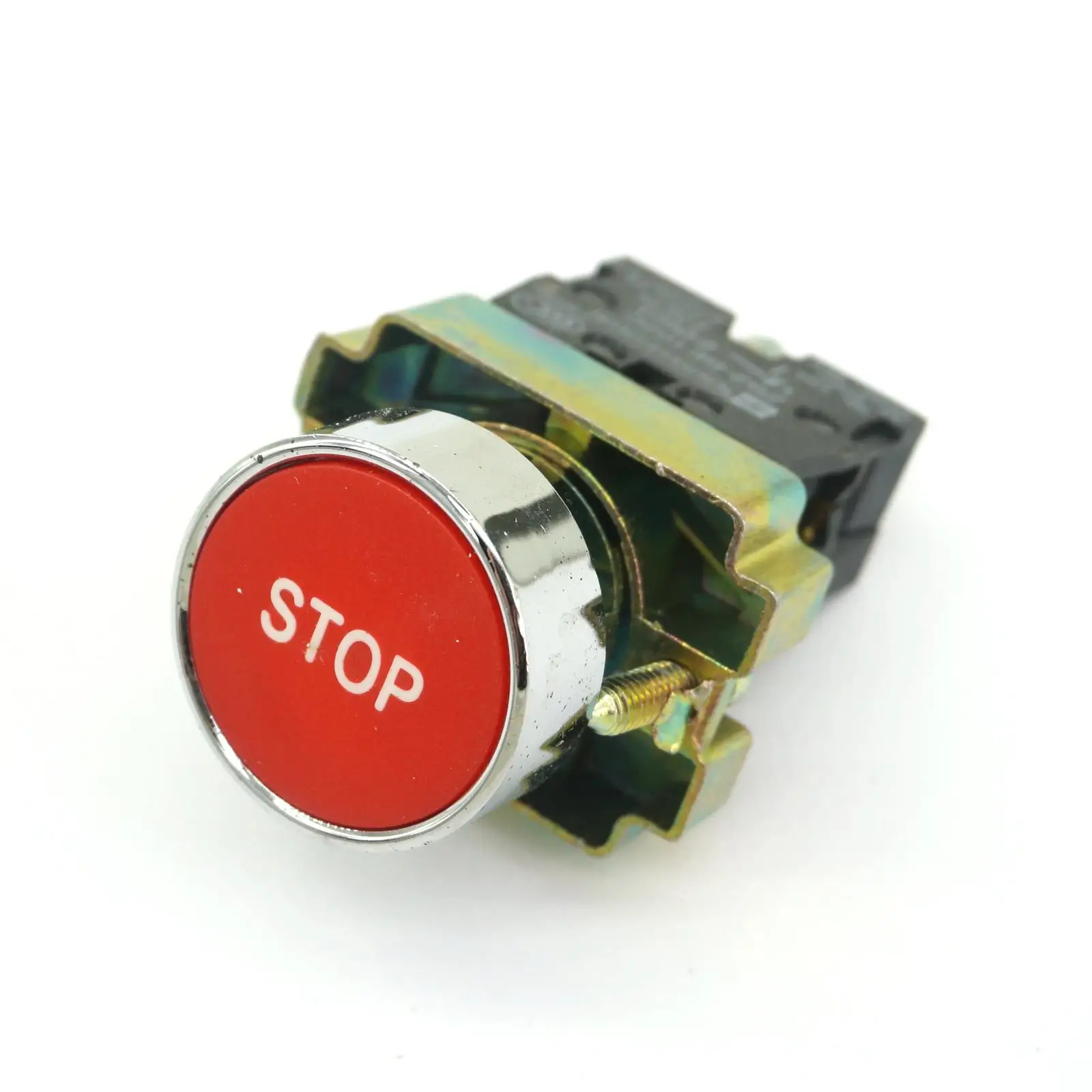 XB2BA4342C 1 N/C Momentary Flush Round Red Pushbutton Switch 22mm 10A 600V