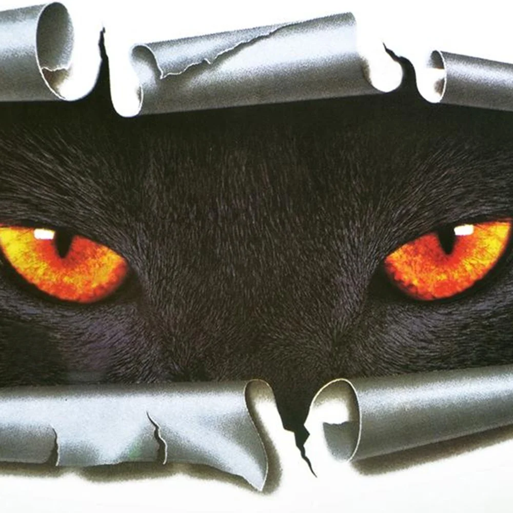 New Creative Cool 3D Car Styling Funny Cat Eyes Peeking Sticker Waterproof Peeking Monster Auto Accessories Whole Body Cover