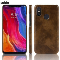 For Xiaomi Mi 8 Case ShockProof luxury PU Leather Hard Back Cover Case for Xiaomi Mi 8 Mi8 Phone Case