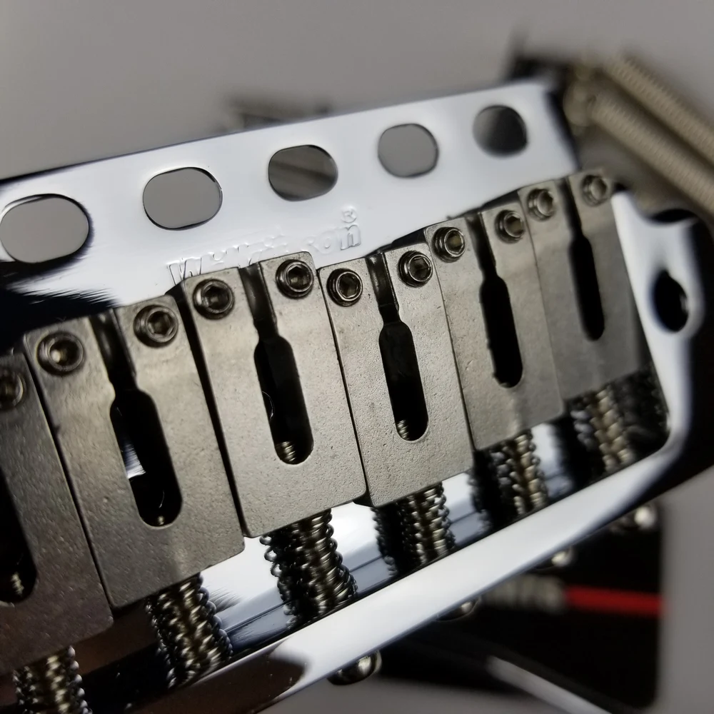 Imagem -03 - Wilkinson Wvp6 Chrome Silver st Guitarra Elétrica Tremolo System Bridge Mais Selas de Aço Inoxidável Feitas na Coréia