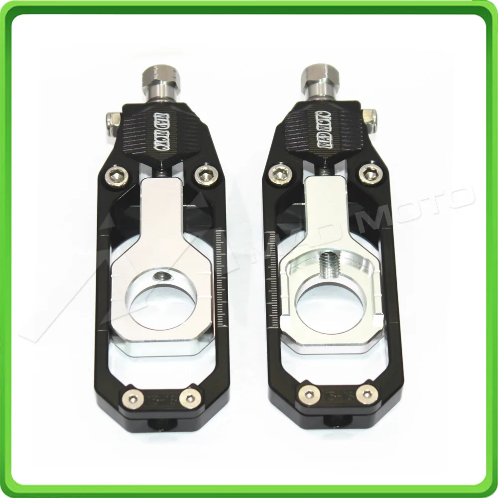 Motorcycle Chain Tensioner Adjuster fit for APRILIA RSV4 2009 2010 2011 2012 2013 2014 Black & Silver