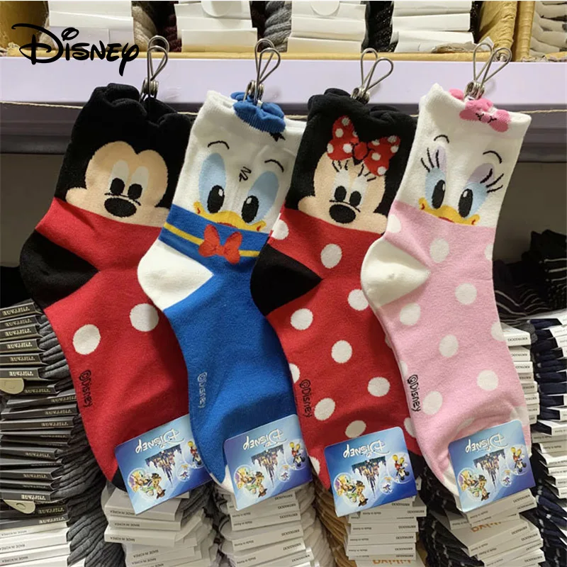 ladies socks Donald Duck Mickey tube socks cartoon cute cotton Disney socks