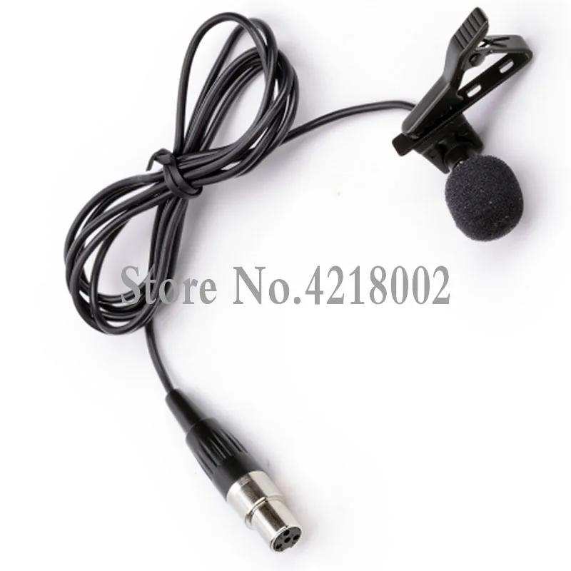 Professional Small Mini Lavalier Lapel Condenser Karaoke Recording Studio Microphone Clip on Collar for Shure Wireless Mic