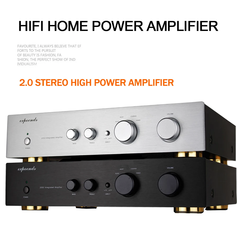 ROYANGES 2050 2.0 Stereo High Power Amplifier Class D HIFI Home Pure Power Amplifier Hi-res Audio AMP 160W*2 Top Audio Quality