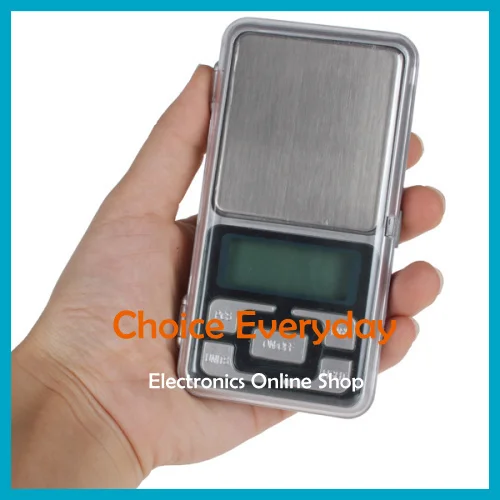 MH Series 500g / 0.1g Cellphone Mini Pocket Electronic Digital Scale with Blue Backlight Display