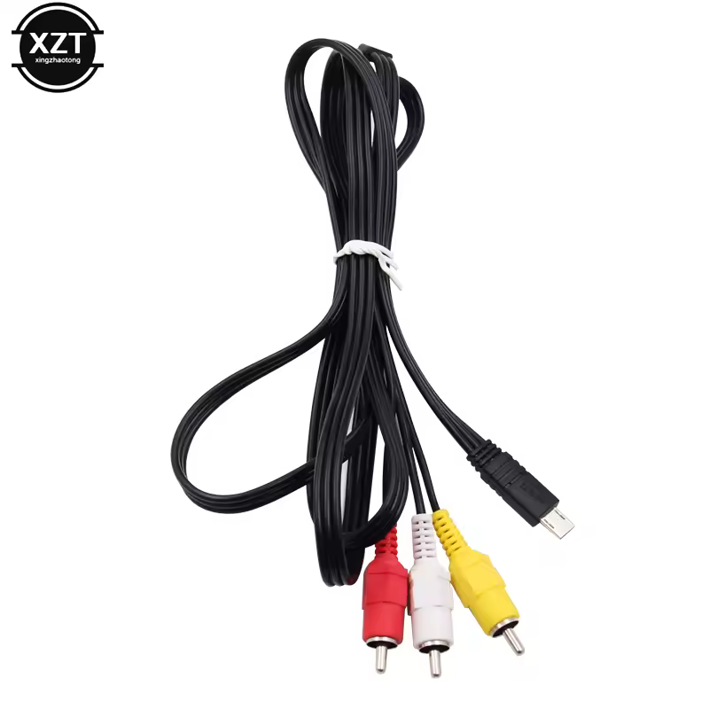 High Quality Audio Video Cable Camera Connecting Home TV HDTV to RCA AV Cable Adapter For Sony HDR-PJ220/CX230/CX220/PJ240/CX240 Похожие на AliExpress