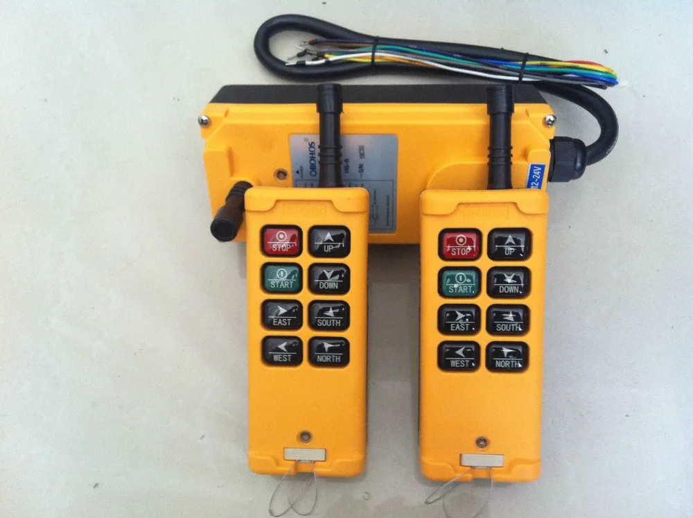 HS-8 110VAC 2 Transmitters 3 Motions 1 Speed Hoist Crane Truck Remote Control System