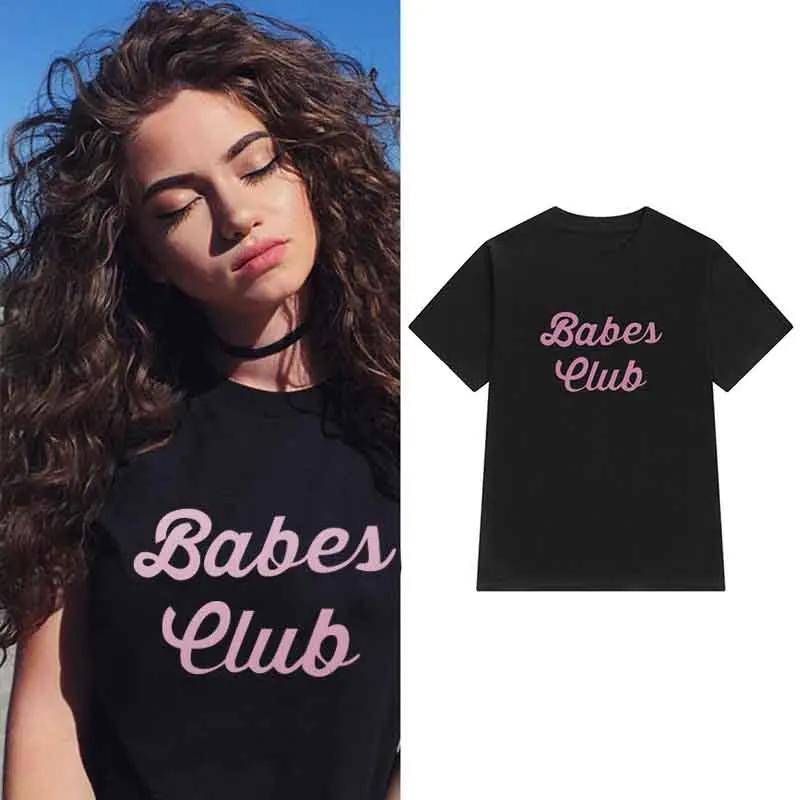 

Skuggnas New Arrival Babes Club Fashion Women's Shirt Women's Fashion Shirt Girl Gift Modern Shirt 90s aesthetic Tees